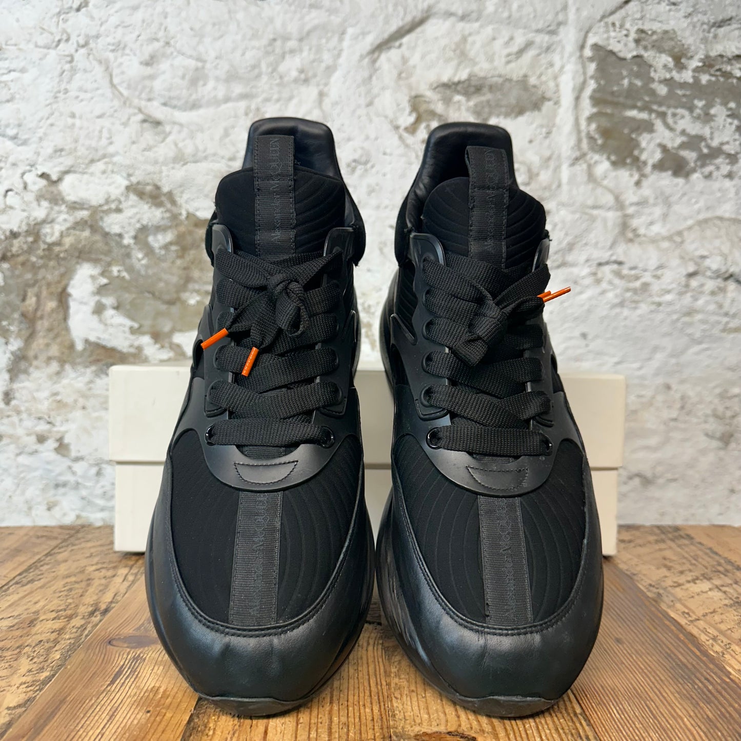 Alexander Mcqueen Triple Black Nappa Joey Sneaker Sz 12 (45)