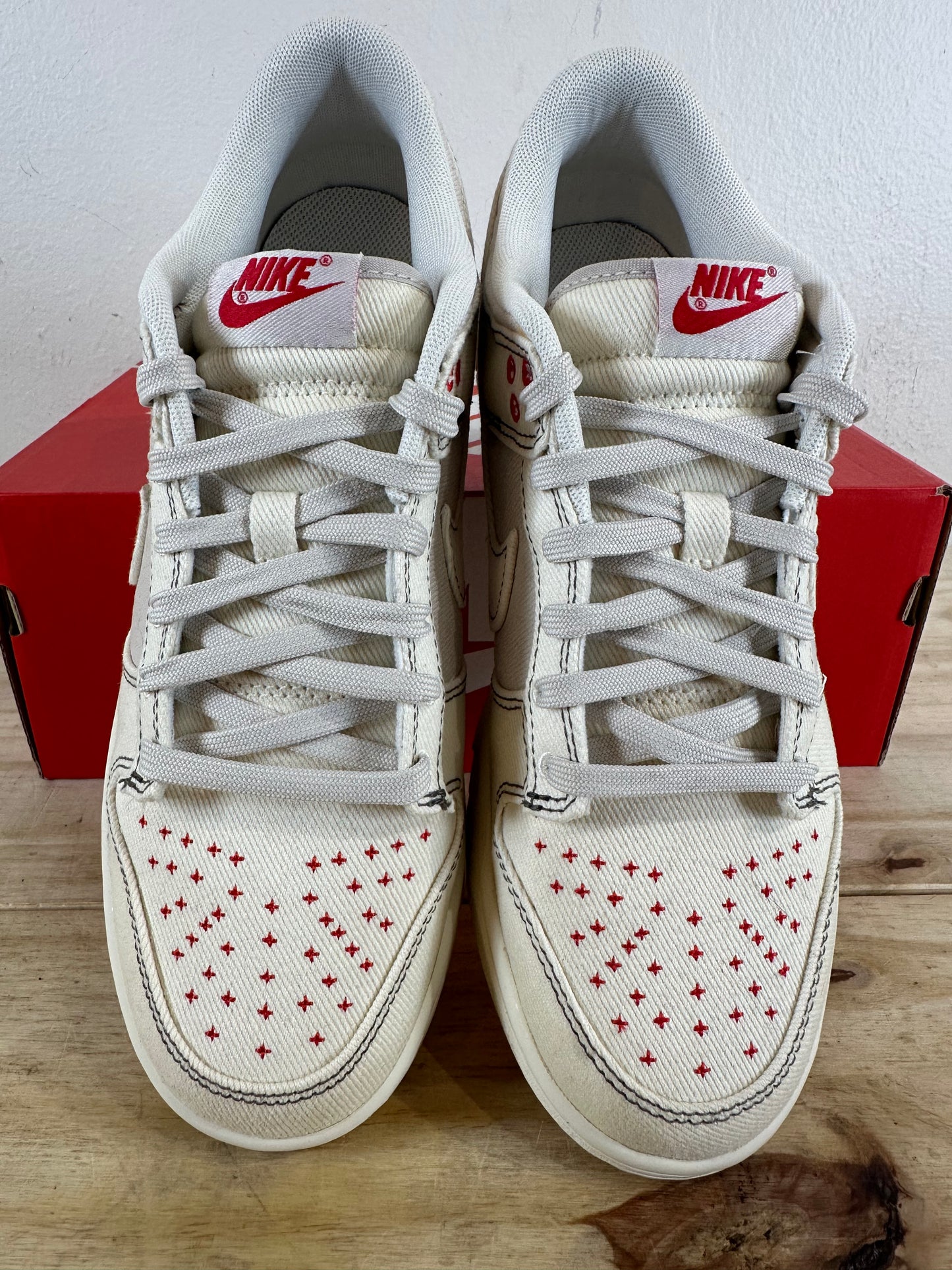 Nike Dunk Low Light Orewood Brown Sashiko Sz 9.5