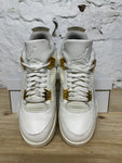 Air Jordan 4 Metallic Gold Sz 9 (10.5W)
