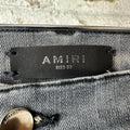 Amiri Army Stencil Grey Denim Jeans Sz 32