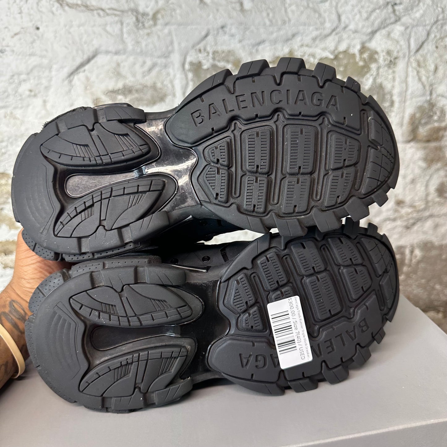 Balenciaga Track Runner Triple Black Sneaker Sz 7 (40)