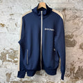 Palm Angels Navy Beige Track Jacket Sz L
