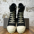 Rick Owens High Black Leather Milk Sneaker Sz 10 (43)