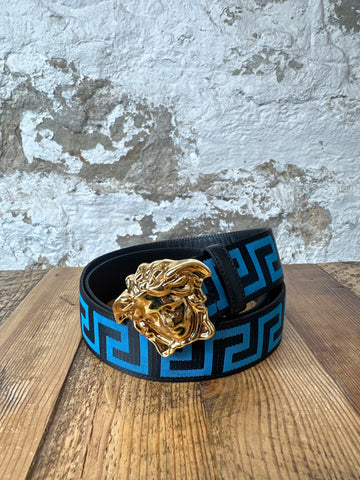 Versace Blue Black Belt Sz (105/42)