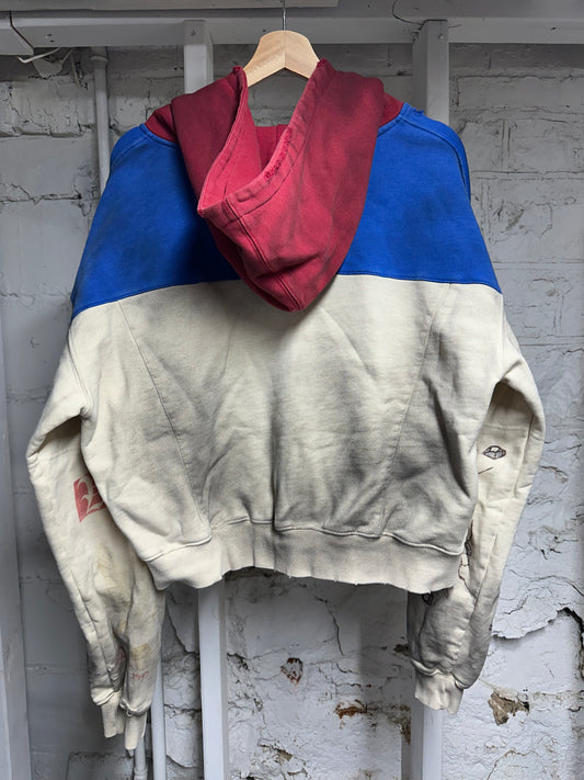 Vale Multi Color Zip Up Hoodie Sz S