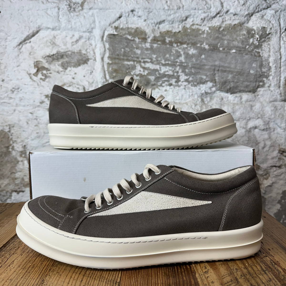 Rick Owens Vintage Dust Milk Sneaker Sz 15 (48)