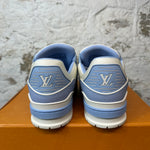 Louis Vuitton Blue Gradient Lace White Trainer Sz 12 (10.5LV)