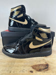 Air Jordan 1 High Black Metallic Gold Sz 10.5 DS