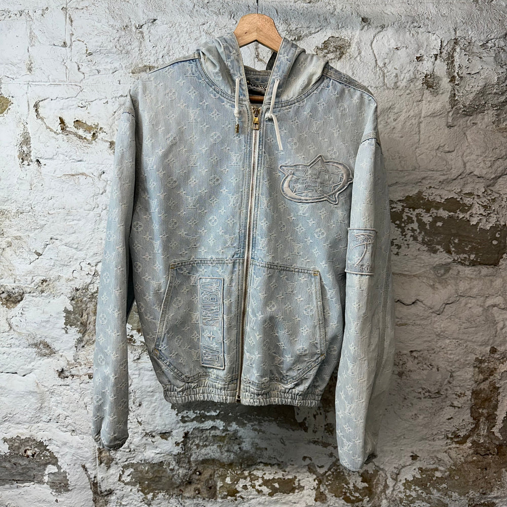 Louis Vuitton NBA Denim Monogram Jacket Sz S (46)