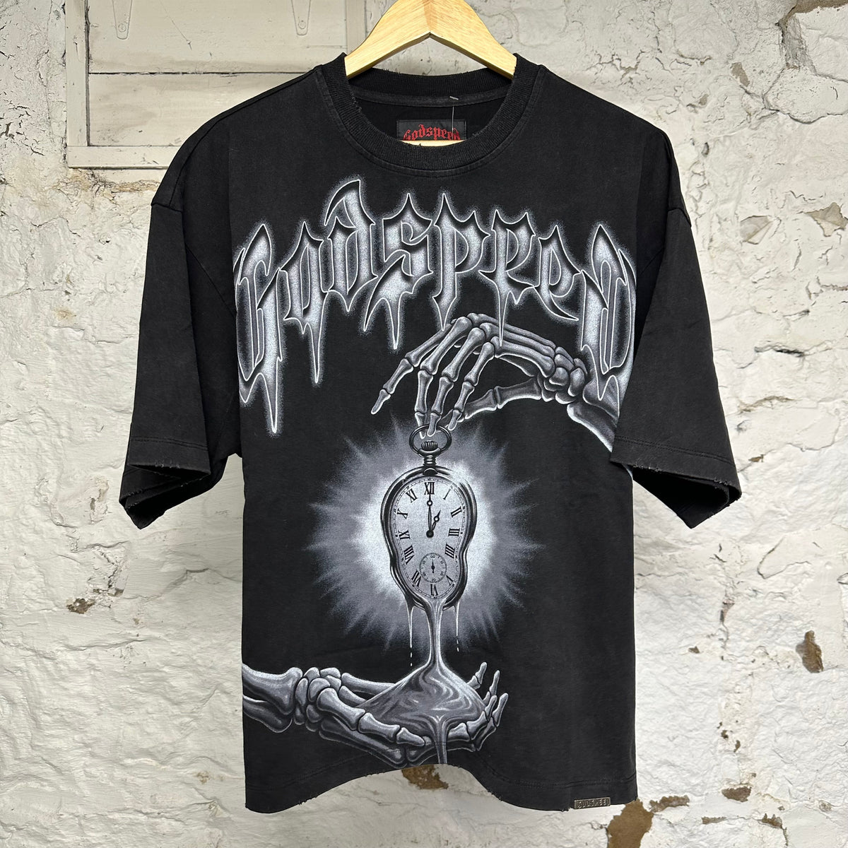 Godspeed Borrowed Time Black T-Shirt Sz M