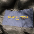 Louis Vuitton Black Monogram Leather Wool Mask Varsity Jacket Sz M (48)