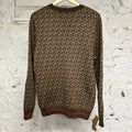 Burberry TB Monogram Crewneck Brown Sz M