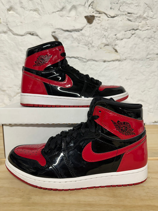 Air Jordan 1 Patent Bred Sz 10