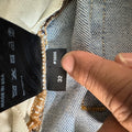Amiri MX1 Brown Suede Blue Denim Jeans Sz 32