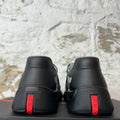 Prada Americas Cup Black Rubber Grey Sneaker Sz 10 (43) DS