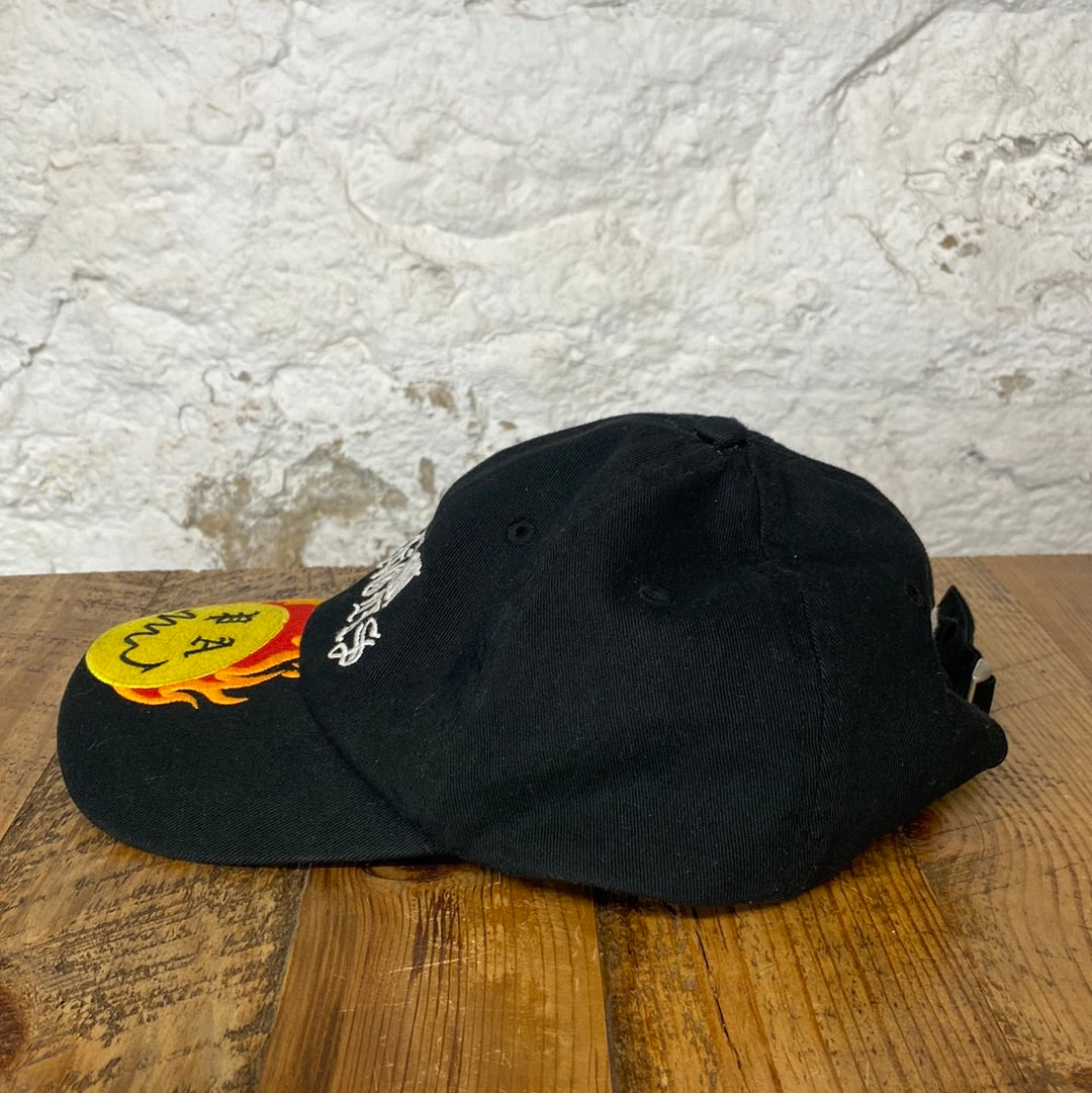 Palm Angels Smiley Fire Black Hat