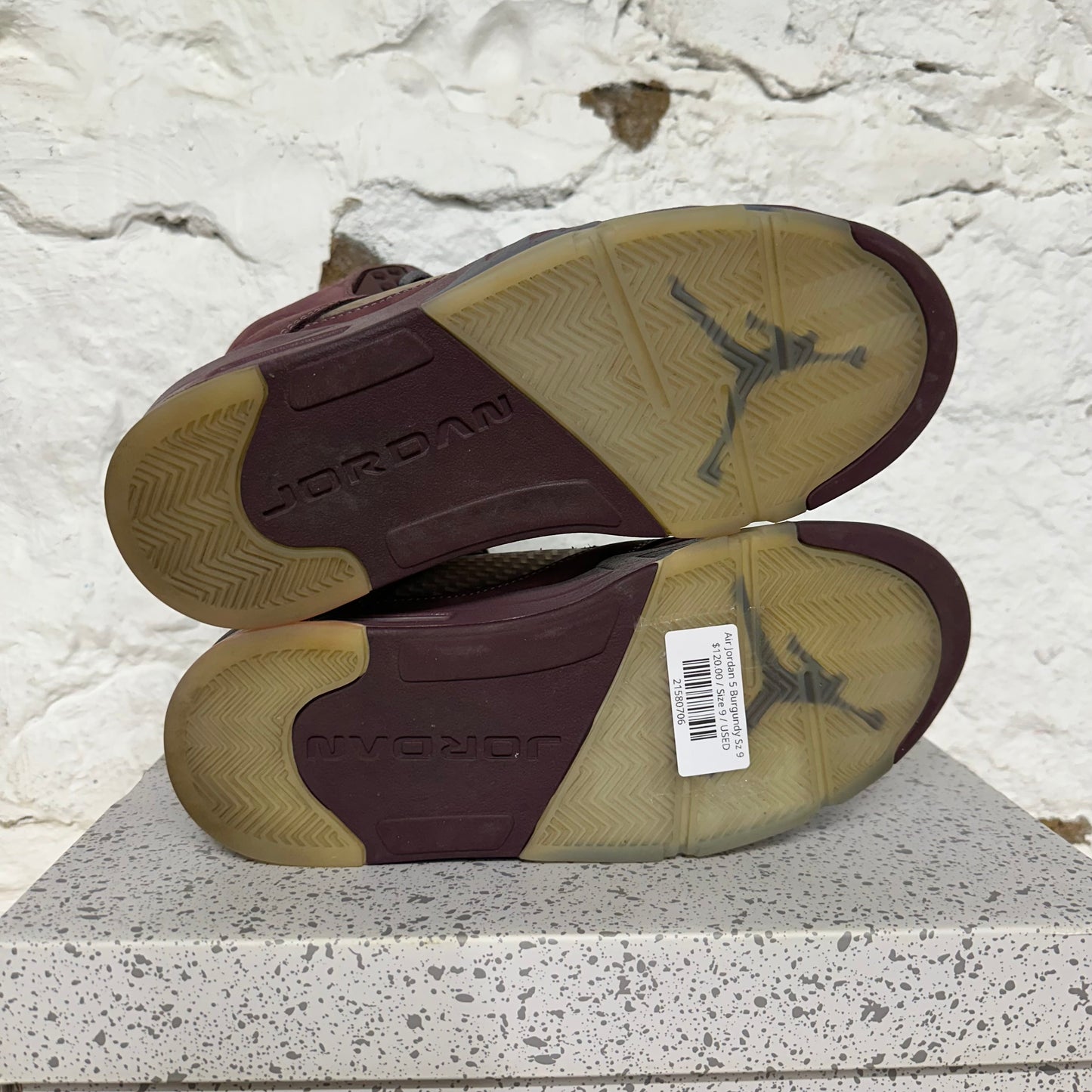 Air Jordan 5 Burgundy Sz 9
