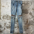Amiri MX2 Brown Paisley Blue Denim Jeans Sz 30