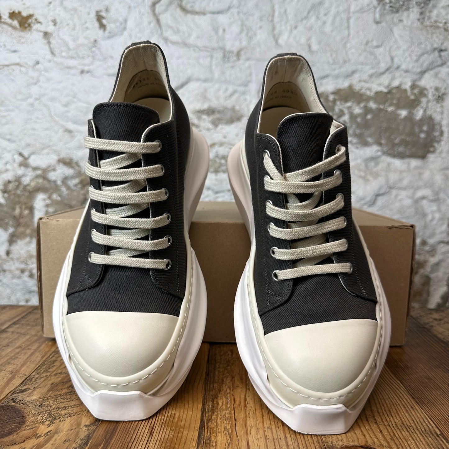 Rick Owens Abstract Dark Dust Milk Sneaker Sz 7.5 (40.5)