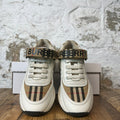 Burberry Ramsey Tan Plaid White Sneaker Sz 4.5 (36.5)