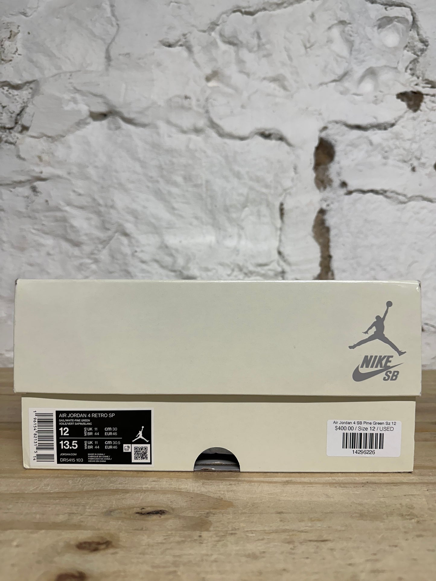Air Jordan 4 SB Pine Green Sz 12