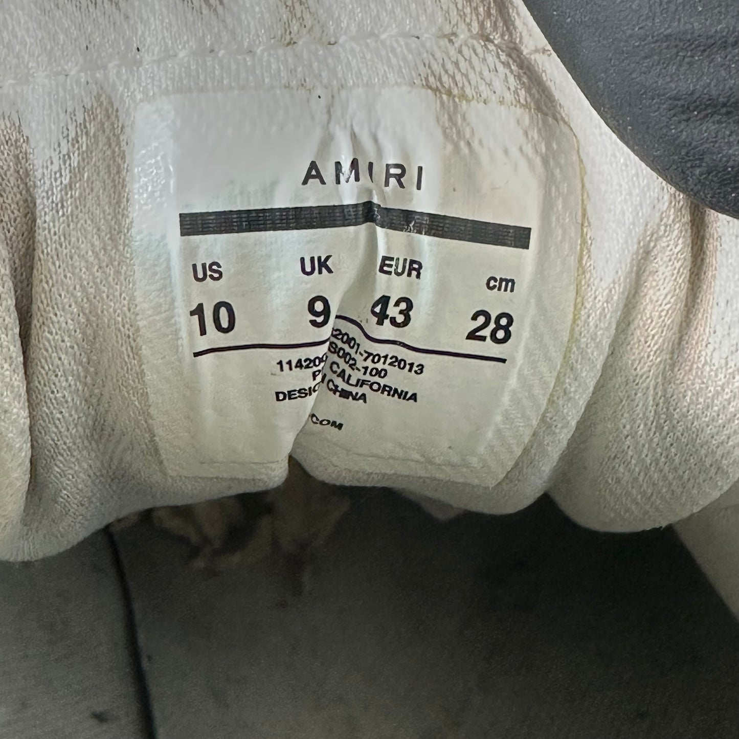 Amiri High Triple White Skeleton Sneaker Sz 10 (43)