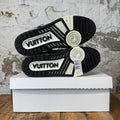 Louis Vuitton Black White Trainer Sneaker Sz 8 (6.5LV)