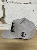 Hellstar NY Yankees Grey Rhinestone Snapback Hat DS