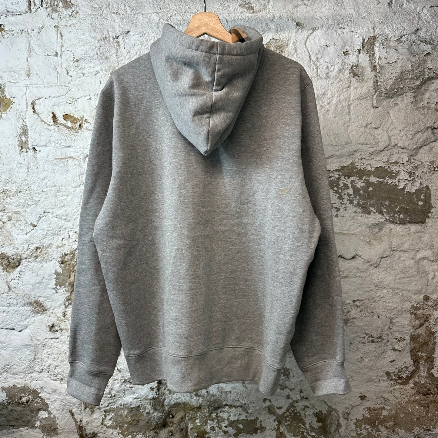 Burberry Small Logo Zip Up Hoodie Gray Sz XL