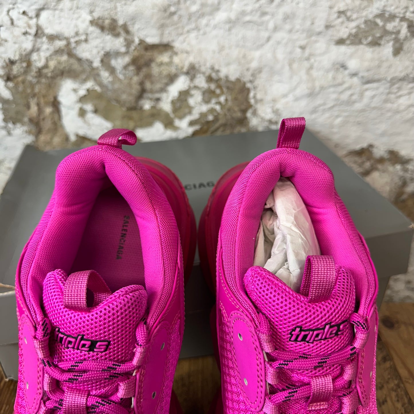 Balenciaga Triple S Pink Sneaker Sz 12 (45)