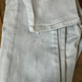 Amiri MX1 Light Blue Leather Light Washed Blue Denim Jeans Sz 28