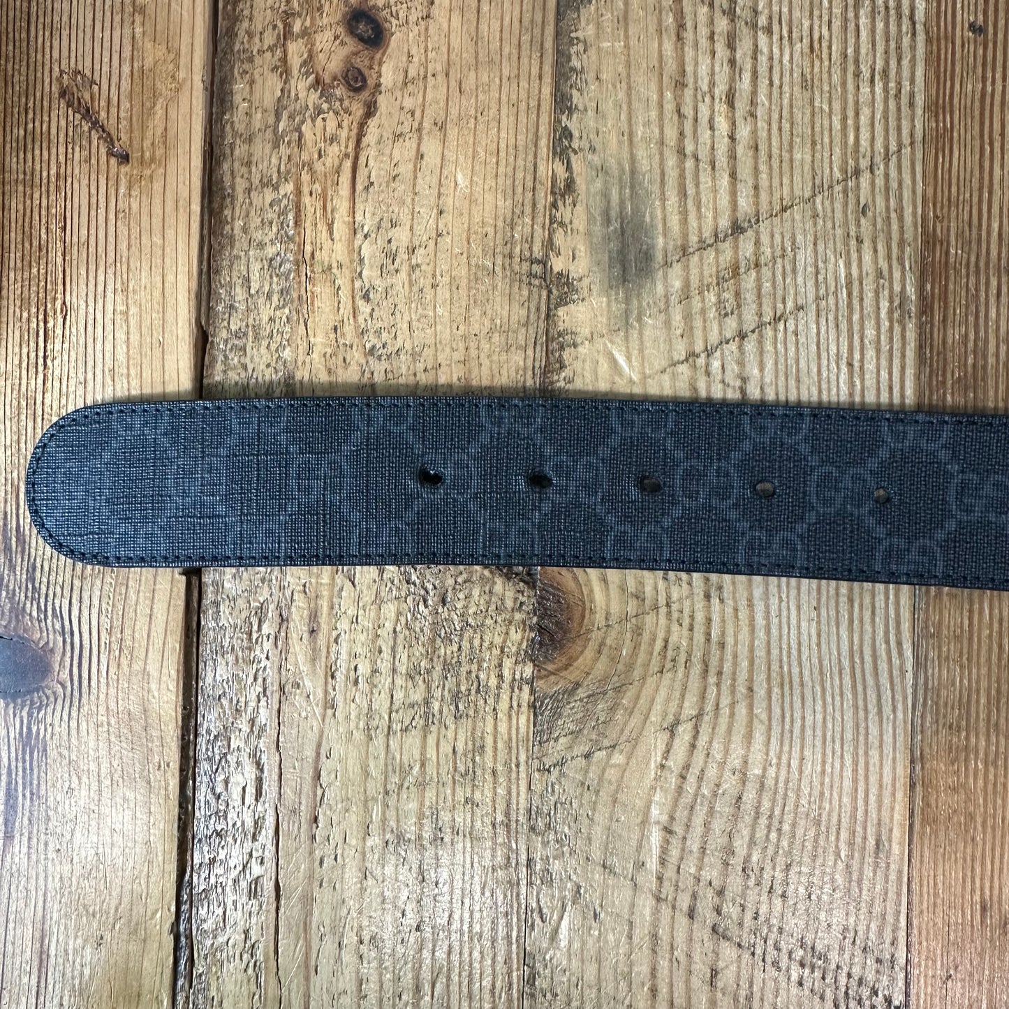 Gucci Black GG Monogram Belt Sz (95/38) W/ Box