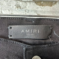 Amiri MX1 Aloha Patch Black Denim Jeans Sz 32