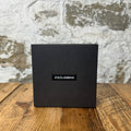 Dolce Gabbana SIlver DG Black Belt Sz (90/36) W/ Box