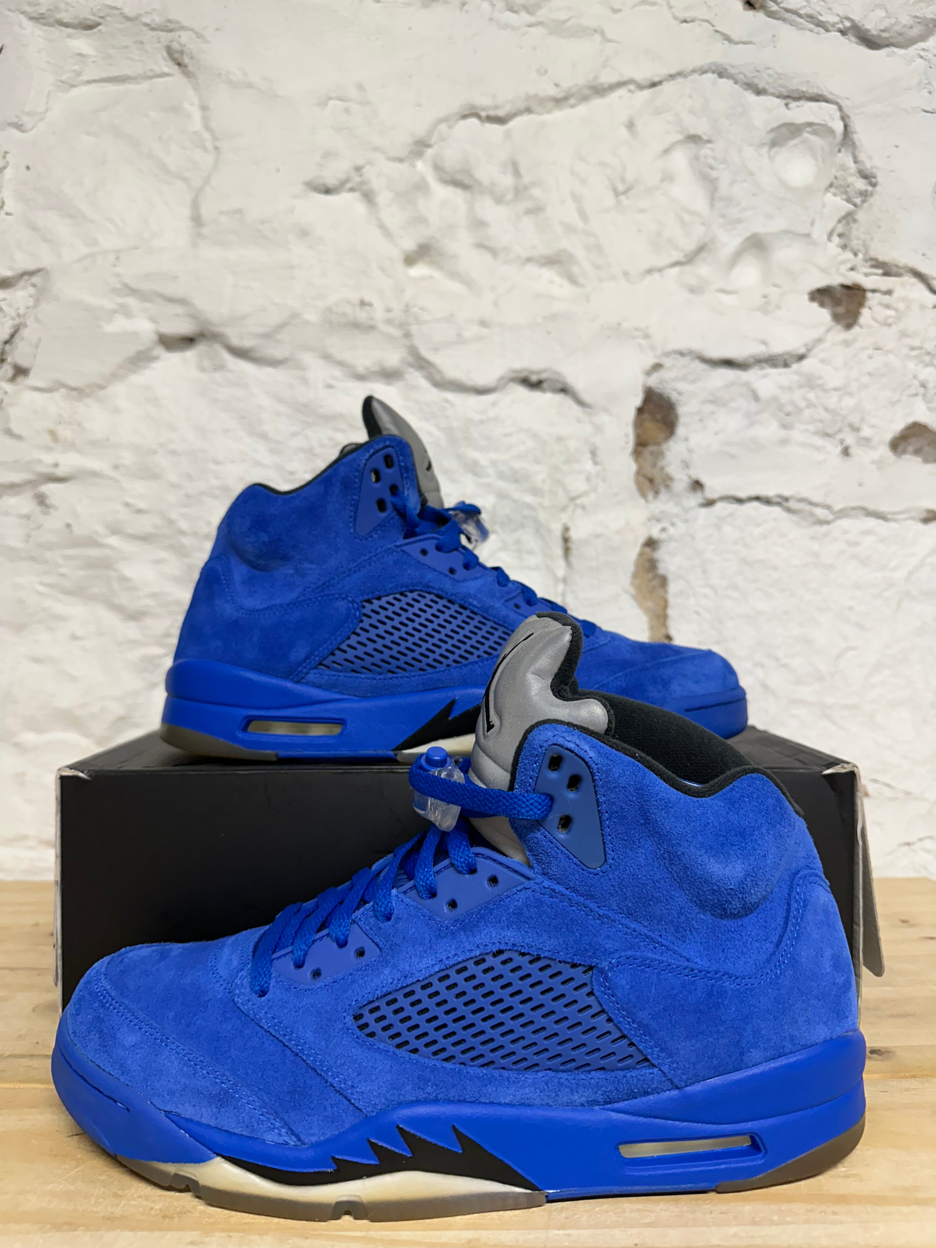 Air Jordan 5 Blue Suede Sz 12