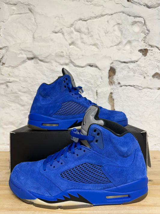 Air Jordan 5 Blue Suede Sz 12