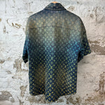 Louis Vuitton Rainbow Monogram Denim Button Up Shirt Sz S