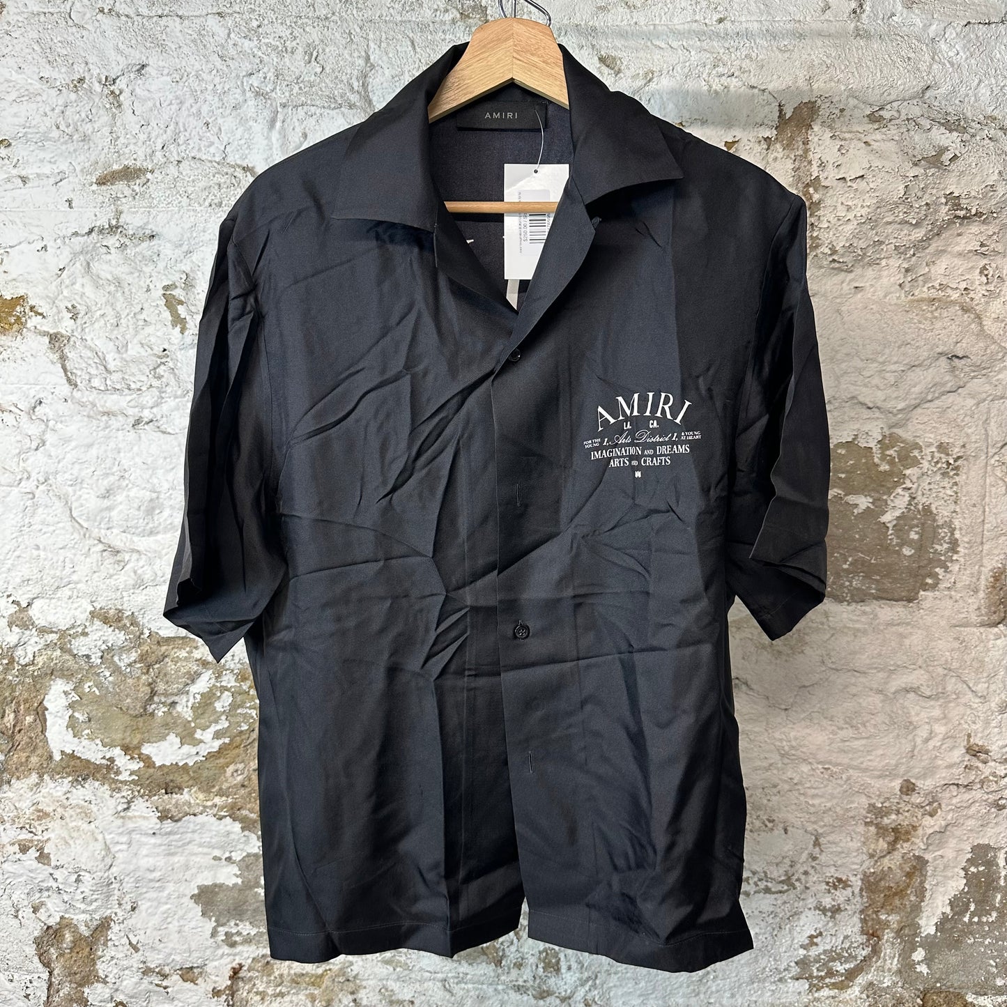 Amiri Imagination Button Up Shirt Black Sz M