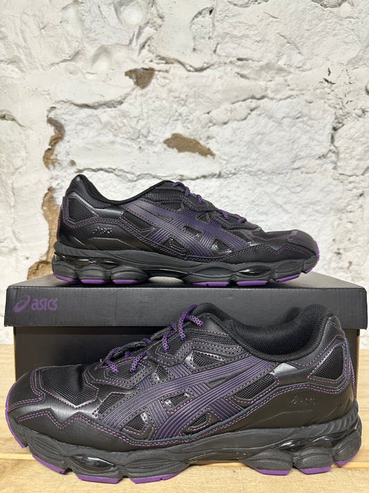 Asics Gel NYC Needles Black Purple Sz 10.5