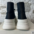 Alexander Mcqueen High Black White Tread Boot Sz 8 (41)