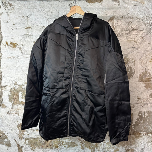 Rick Owens Lido Technical Black Zip Up Jacket Sz XXL
