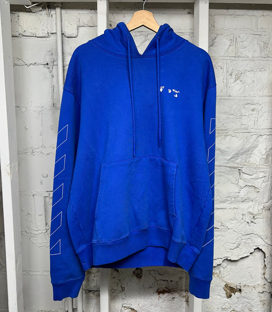 Off-White Blue Hoodie Sz XXL