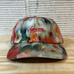 Supreme Tie Dye Abstract Script Logo Hat