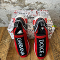 Dolce Gabbana Red White Black Sorrento Sneaker Sz 8 (41)