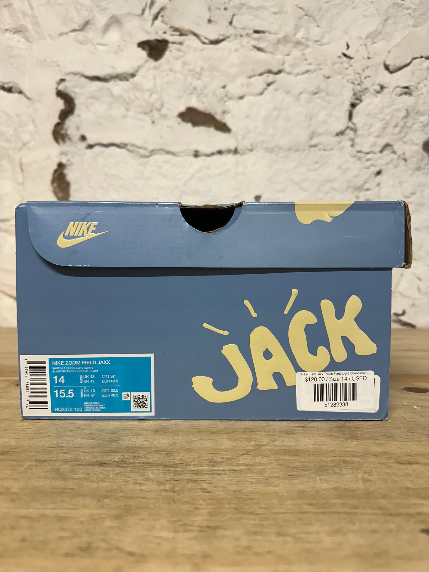Nike Field Jaxx Travis Scott Light Chocolate Sz 14