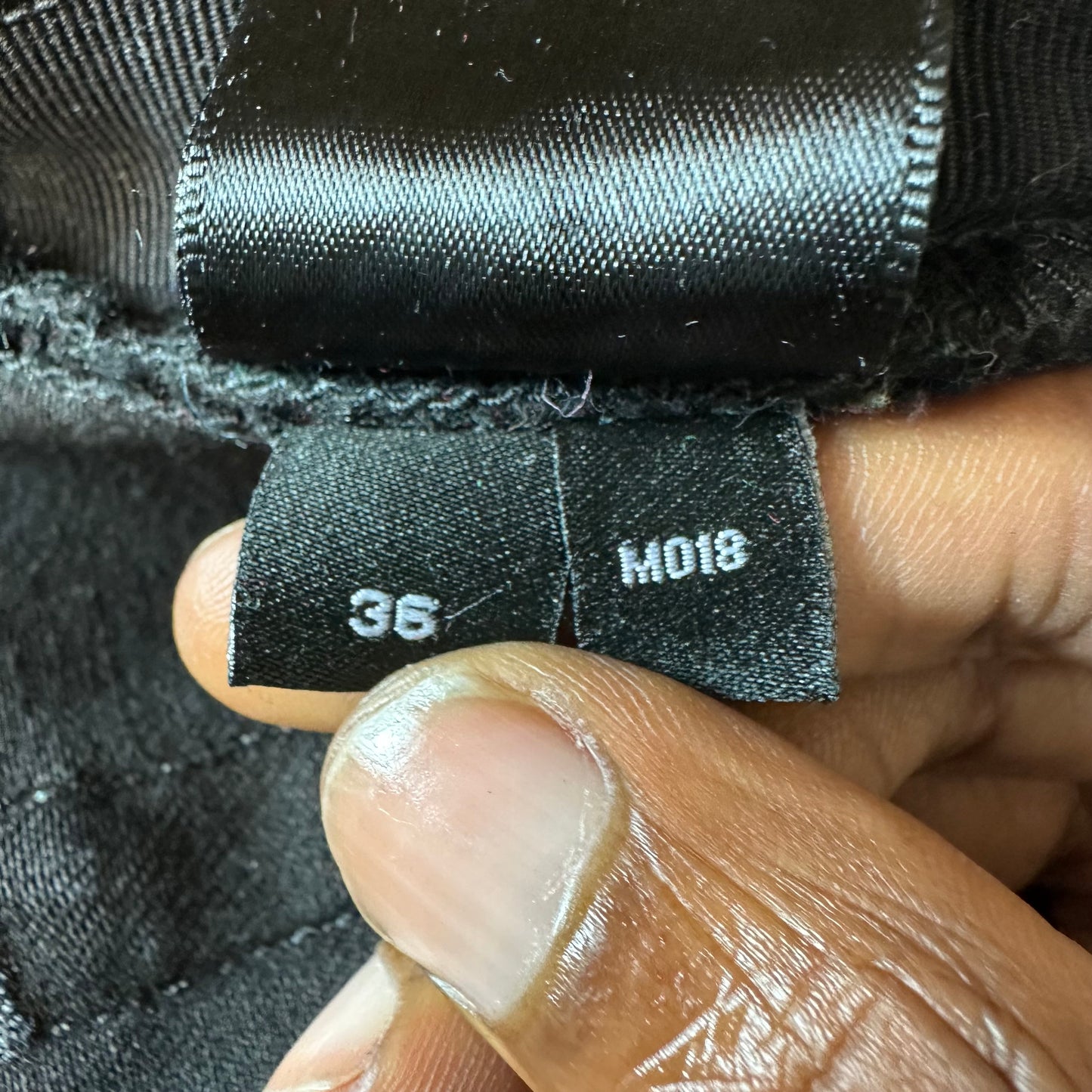 Amiri Black Core Logo Waxed Black Denim Jeans Sz 36