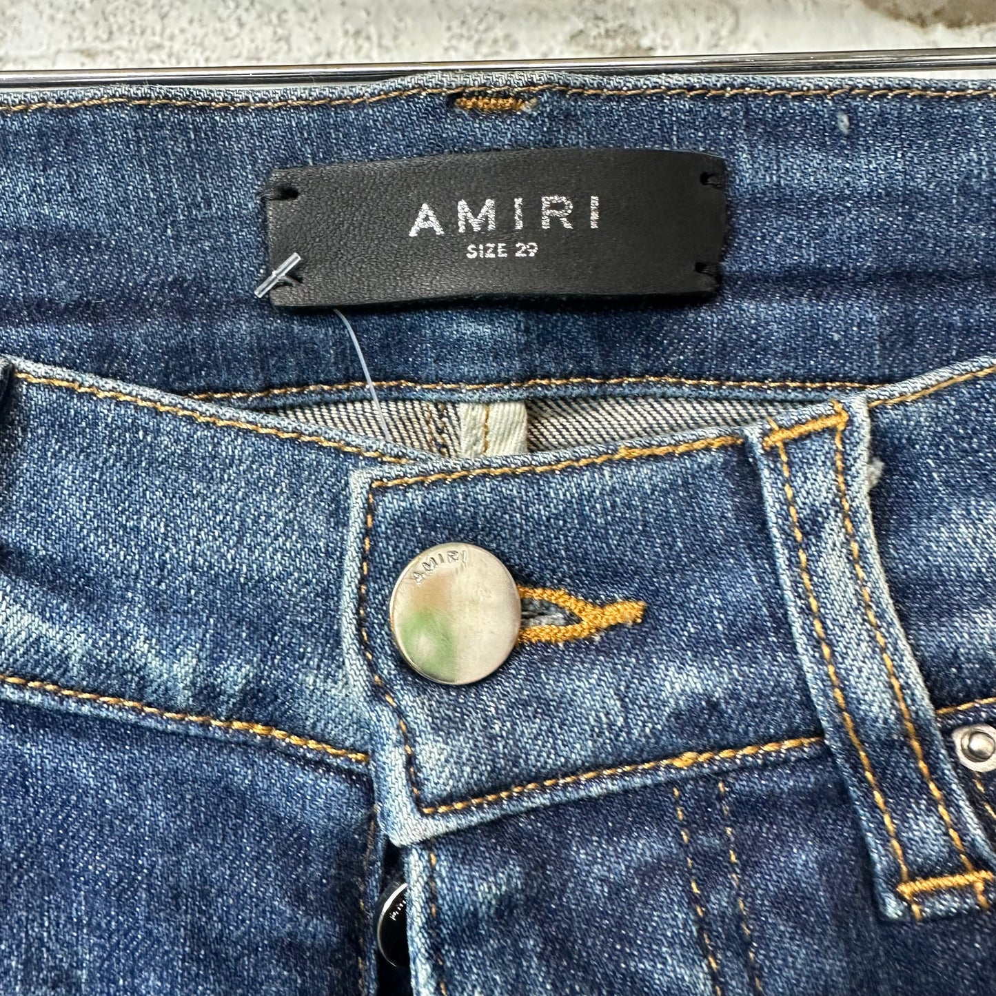 Amiri Plain Dark Blue Denim Jeans Sz 29