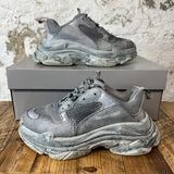 Balenciaga Triple S Gray Dyed Sneaker Sz 7 (40)