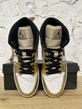 Air Jordan 1 Mid Metallic Gold Sz 10
