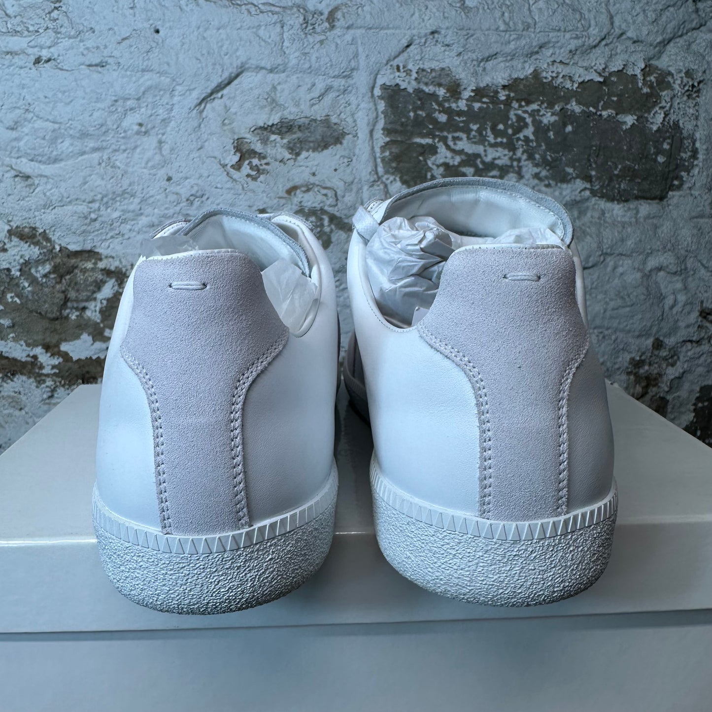 Maison Margiela Replica White Grey Sneaker Sz 12.5 (45.5) DS